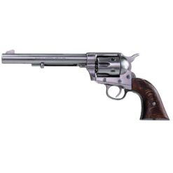 Replika Colt single action revolver USA 1873 - 31 CM – Polerad nickel trä
