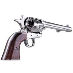 Replika Colt single action revolver USA 1873 - 31 CM – Polerad nickel trä