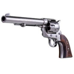 Replika Colt single action revolver USA 1873 - 31 CM – Polerad nickel trä